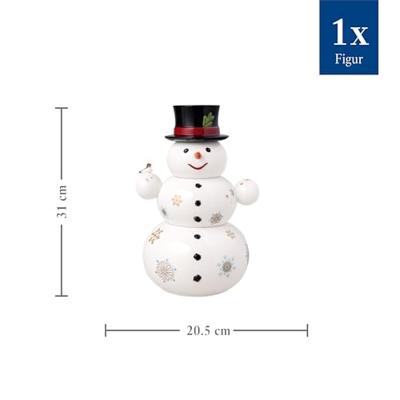 Villeroy & Boch Christmas Toys Memory Sneeuwman voorraadpot 20,5x18x31cm Villeroy & Boch Christmas Toys Memory Sneeuwman voorraadpot 20,5x18x31cm