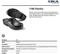 SIKA 1186 klomp flexika open hak zwart - maat 37 - 16.089.079.37 - thumbnail