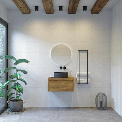 Badkamermeubelset Gliss Ares 60 cm Met Waskom Castle Brown