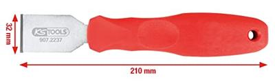Hardmetalen schraper, 32 x 210 mm KS Tools 907.2237