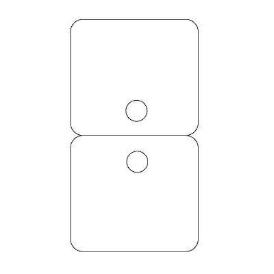 Byoux-kaartje type 22 - bxh 60x110 mm