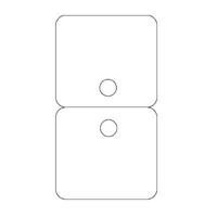 Byoux-kaartje type 22 - bxh 60x110 mm - thumbnail