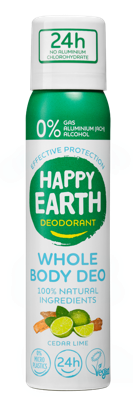 Happy Earth Whole Body Deo Spray Cedar Lime