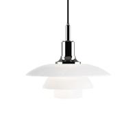 Louis Poulsen PH 3Â½-3 Glass Hanglamp - Chroom - thumbnail