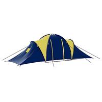 VidaXL Tent 9-persoons polyester blauw en geel - thumbnail