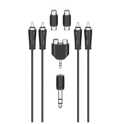 Hama Cinch-aansluitset, 2,5 m TV accessoire Zwart Hama Cinch-aansluitset, 2,5 m TV accessoire Zwart