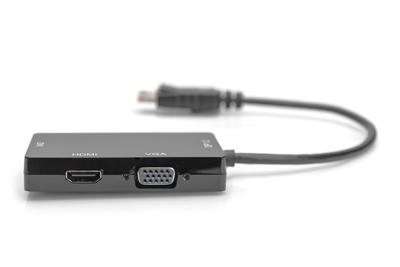 Digitus AV Converter AK-340418-002-S [DisplayPort - HDMI, DVI, VGA] 3840 x 2160 Pixel