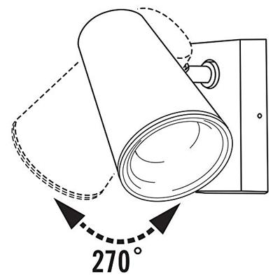 Konstsmide Fano 7872-250 Buitenlamp (wand) LED E27 25 W Wit