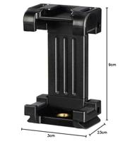 Hama Smartphonehouder 1/4 inch Zwart Incl. smartphonehouder - thumbnail
