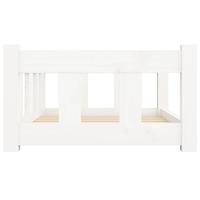 Hondenmand 65,5x50,5x28 cm massief grenenhout wit - thumbnail