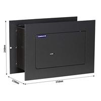 Muurkluis / wandkluis Dolomit 1 met sleutelslot - Antraciet - thumbnail