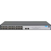 Hewlett Packard Enterprise 1420-24G-2SFP - netwerkswitches (IEEE 802.1p, IEEE 802.3, IEEE 802.3ab, IEEE 802.3az, IEEE 802.3u, Beheerd, L3, Gigabit Ethernet (10/100/1000), 1U, Green, Green. y) - thumbnail
