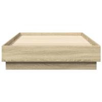 Bedframe met LED-verlichting sonoma eikenkleurig 90x200 cm - thumbnail