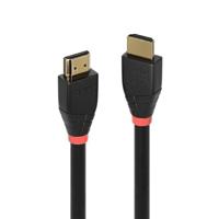 LINDY 41072 HDMI-kabel HDMI Aansluitkabel HDMI-A-stekker, HDMI-A-stekker 15.00 m Zwart 4K UHD, Vergulde steekcontacten - thumbnail