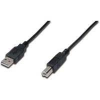 Digitus AK-300102-018-S USB-kabel USB 2.0 USB-A stekker, USB-B stekker 1.80 m Zwart - thumbnail