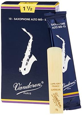 Vandoren Traditional rieten voor alt-saxofoon 1.5 (10 stuks) Vandoren Traditional rieten voor alt-saxofoon 1.5 (10 stuks)