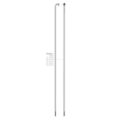 Sapim spaak 14-196 leader rvs zonder nippel (100st)