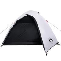 Koepeltent 4-persoons waterdicht verduisterend stof wit - thumbnail
