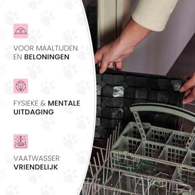 Eat Slow Live Longer Lick Mat Dimensions Flower Pink