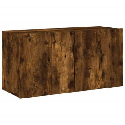Tv-meubel wandgemonteerd 80x30x41 cm gerookt eikenkleurig