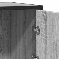 Dressoir 68x35x76 cm bewerkt hout grijs sonoma eikenkleurig - thumbnail