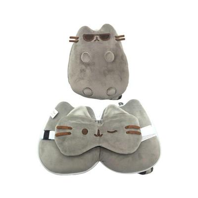 Union Relaxeazzz pusheen kat met zonnebril reiskussen & slaapmasker Union Relaxeazzz pusheen kat met zonnebril reiskussen & slaapmasker