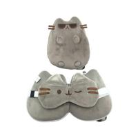 Union Relaxeazzz pusheen kat met zonnebril reiskussen & slaapmasker - thumbnail
