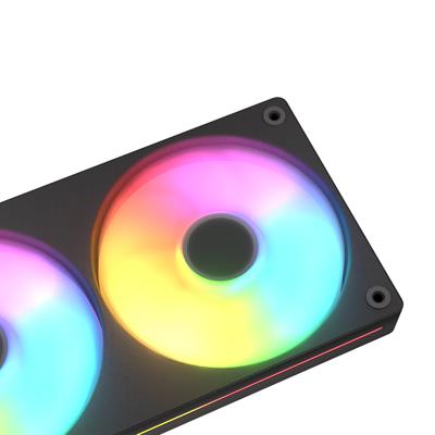Cougar Unity240-FB PC-ventilator Zwart (b x h x d) 243.6 x 125 x 25 mm Incl. LED-verlichting