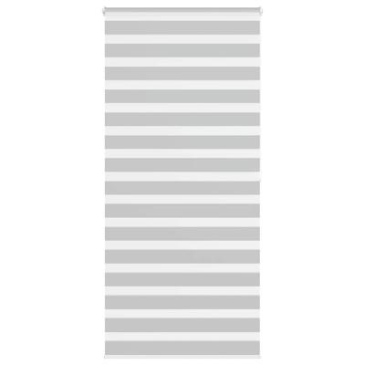 VidaXL Zebra rolgordijn 105x200 cm stofbreedte 100,9 cm lichtgrijs VidaXL Zebra rolgordijn 105x200 cm stofbreedte 100,9 cm lichtgrijs
