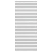VidaXL Zebra rolgordijn 105x200 cm stofbreedte 100,9 cm lichtgrijs - thumbnail