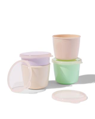 HEMA Voedingspotjes met deksel 130ml - 4 stuks