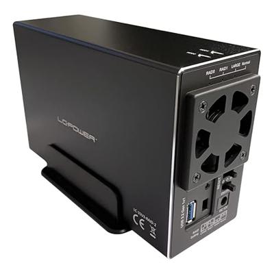 LC-Power LC-35U3-RAID-2 behuizing voor opslagstations HDD-behuizing Zwart 3.5