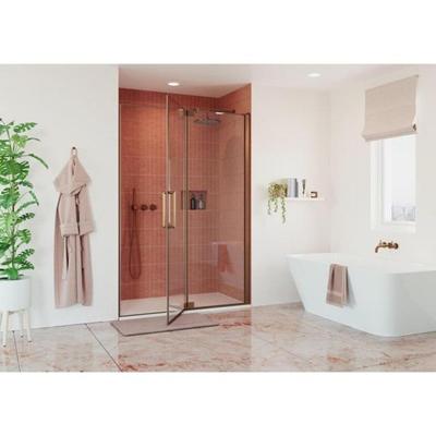 Crosswater Optix Zijpaneel - voor Pivot inline - 80cm - Geborsteld Brons OXPDSPBZC0800