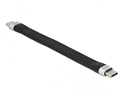 Delock USB-C-kabel USB-C stekker, USB-C stekker 0.14 m Zwart 85770
