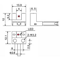 TRU COMPONENTS Vorklichtsluis SK-205NA-W TC-10329316 L-type Lichtschakelend, Donkerschakelend 5 - 24 V/DC 1 stuk(s) - thumbnail