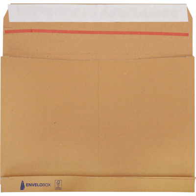 SendProof® Envelop | envelobox | 350x250mm | tearstrip | golfkarton | bruin | 50 stuks