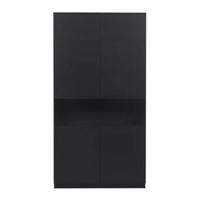 WOOOD Opbergkast 'Finca' Mat zwart, 210 x 110cm - thumbnail