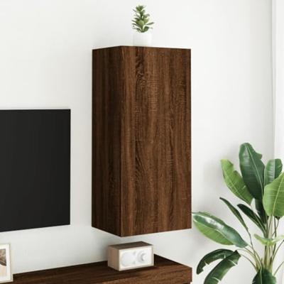 Tv-wandmeubel 40,5x30x90 cm bewerkt hout bruineikenkleurig Tv-wandmeubel 40,5x30x90 cm bewerkt hout bruineikenkleurig