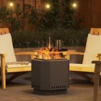 Vuurkorf Zwart 48 x 48 x 51 cm Koudgewalst staal - thumbnail