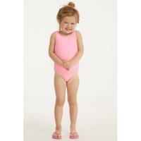 BEACHWAVE baby girls badpak met textuur neonroze - thumbnail
