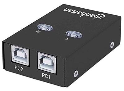 Manhattan 162005 2 poorten USB 2.0-schakelaar Zwart