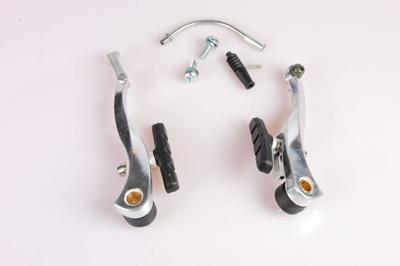 Alhonga V-brake rem-set zilver voor + achter compleet