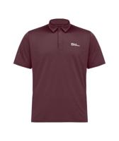 Jack wolfskin Delgami Polo Heren Deep Ruby L - thumbnail
