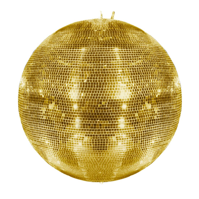 Eurolite Spiegelbol 75cm spiegeltjes 10x10mm goud Eurolite Spiegelbol 75cm spiegeltjes 10x10mm goud