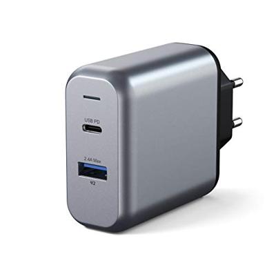 Satechi 2-port wall charger (30W) - Space Gray