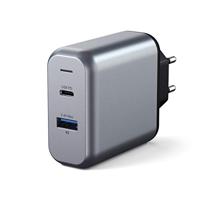 Satechi 2-port wall charger (30W) - Space Gray - thumbnail