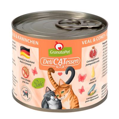GRANATAPET DeliCATessen Veal and coney - nat kattenvoer - 200g