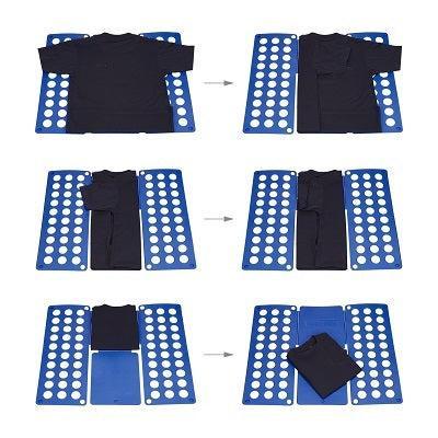 Vouwplank voor kleding kleur blauw
