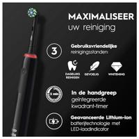 Elektrische tandenborstel Oral-B Pro 3 3900 Zwart (2 Stuks) - thumbnail