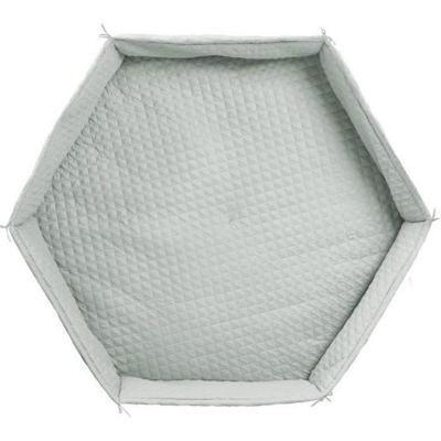 Babyboxmat - ROBA - Voor zeshoekige box - Gevoerd - Matgroen